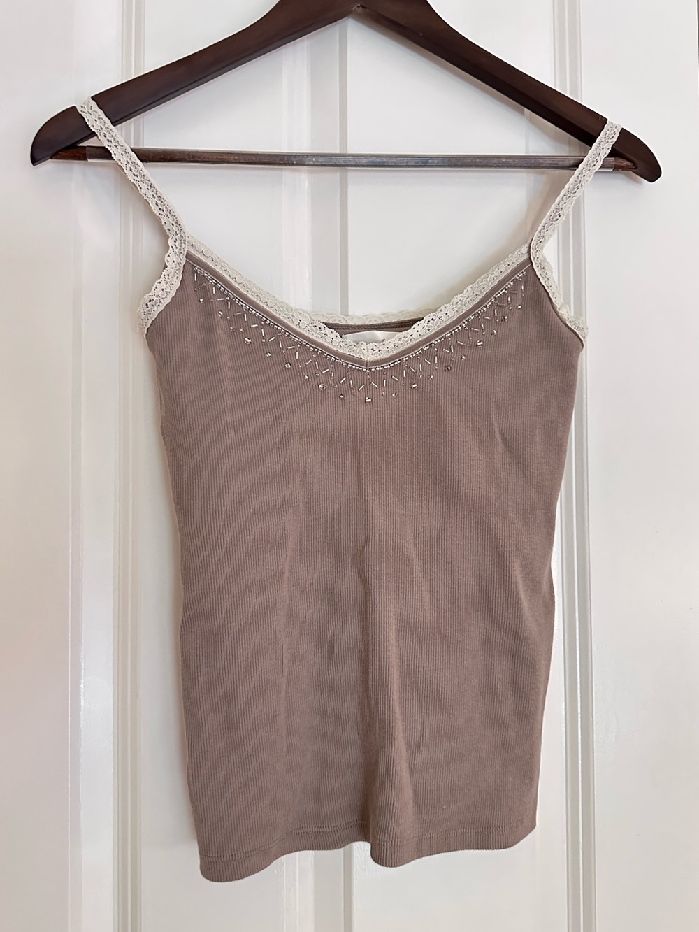 Abercrombie and Fitch "Archive" Collection Embellished Rib Cami, M